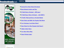 Tablet Screenshot of freesheetmusic.net